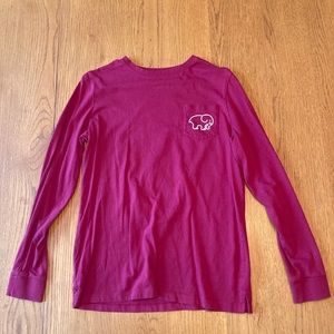 Maroon/red long sleeve Ivory Ella shirt